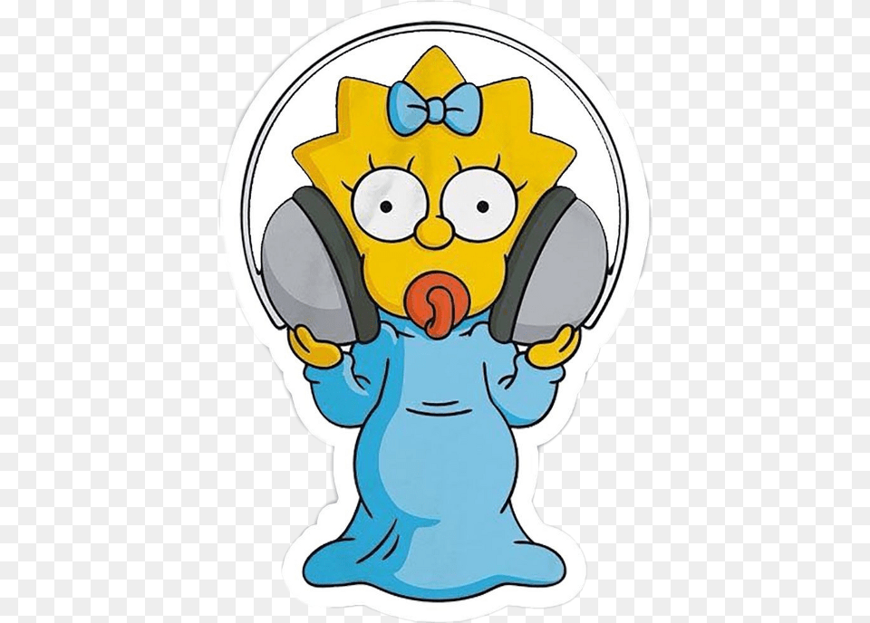 Shoe Lace Clipart Stickers De Maggie Simpson, Baby, Person, Cartoon, Mascot Free Png