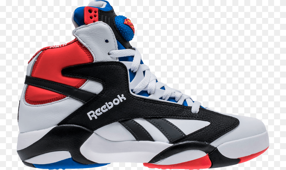 Shoe Palace X Shaq Attaq 39superman39 Shaq Reebok Superman Pumps, Clothing, Footwear, Sneaker Png Image