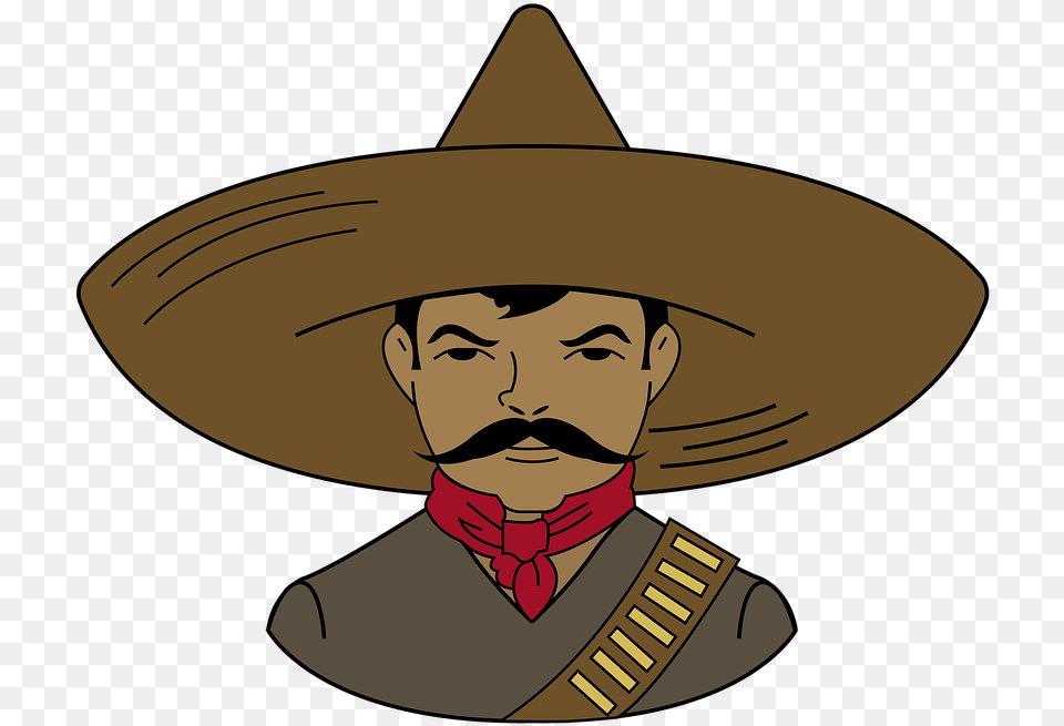 Shoe Revolution Emiliano Zapata Revolutionary Emiliano Zapata Dibujo, Clothing, Hat, Sombrero, Face Free Png Download