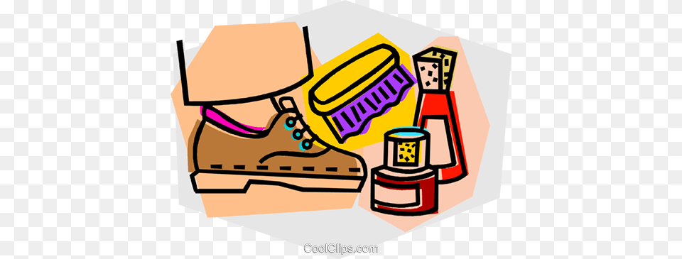 Shoe Shine Royalty Vector Clip Art Illustration, Brush, Device, Tool, Dynamite Png Image