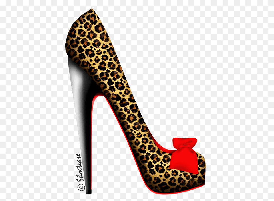 Shoe Tee Of The Week Leopard Pump, Clothing, Footwear, High Heel, Smoke Pipe Png