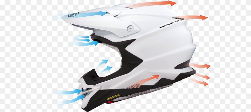 Shoei 2021 Vfx Evo Offroad Sports Dirt Bike Racing Fictional Character, Crash Helmet, Helmet, Aircraft, Airplane Free Png Download