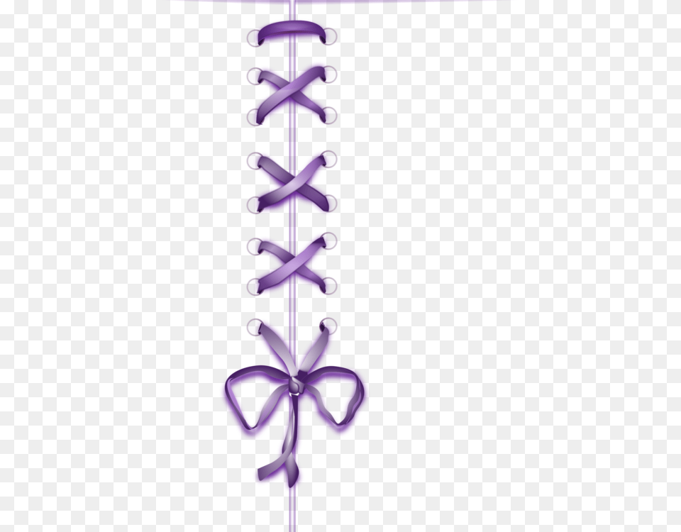 Shoelaces Ribbon Necktie Violet, Purple, Spiral, Coil, Flower Png