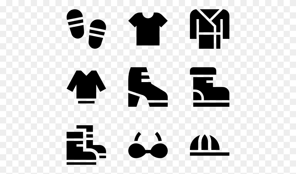 Shoes Icons, Gray Png Image