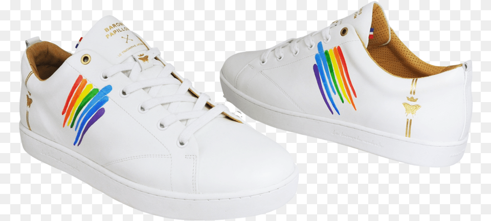 Shoes Sneaker Baron Papillon Rainbow Sneakers Rainbow, Clothing, Footwear, Shoe Png Image