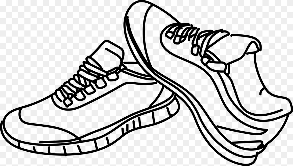 Shoes Tennis Sport Racket Court Approach Game Giy Vector, Gray Free Transparent Png