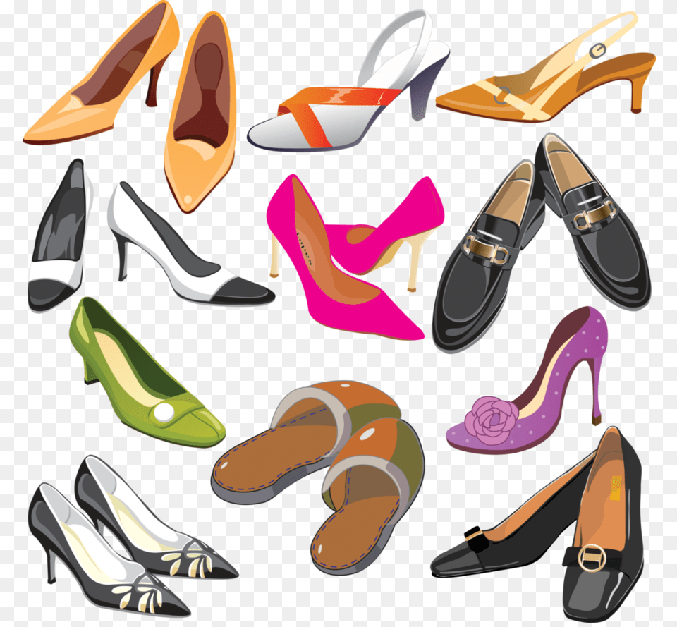 Shoes Vector Clipart High Heeled Shoe Clip Art Shoes, Clothing, Footwear, High Heel, Sandal Free Png Download