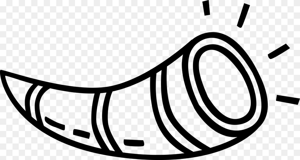 Shofar Ancient Rams Horn, Gray Png Image