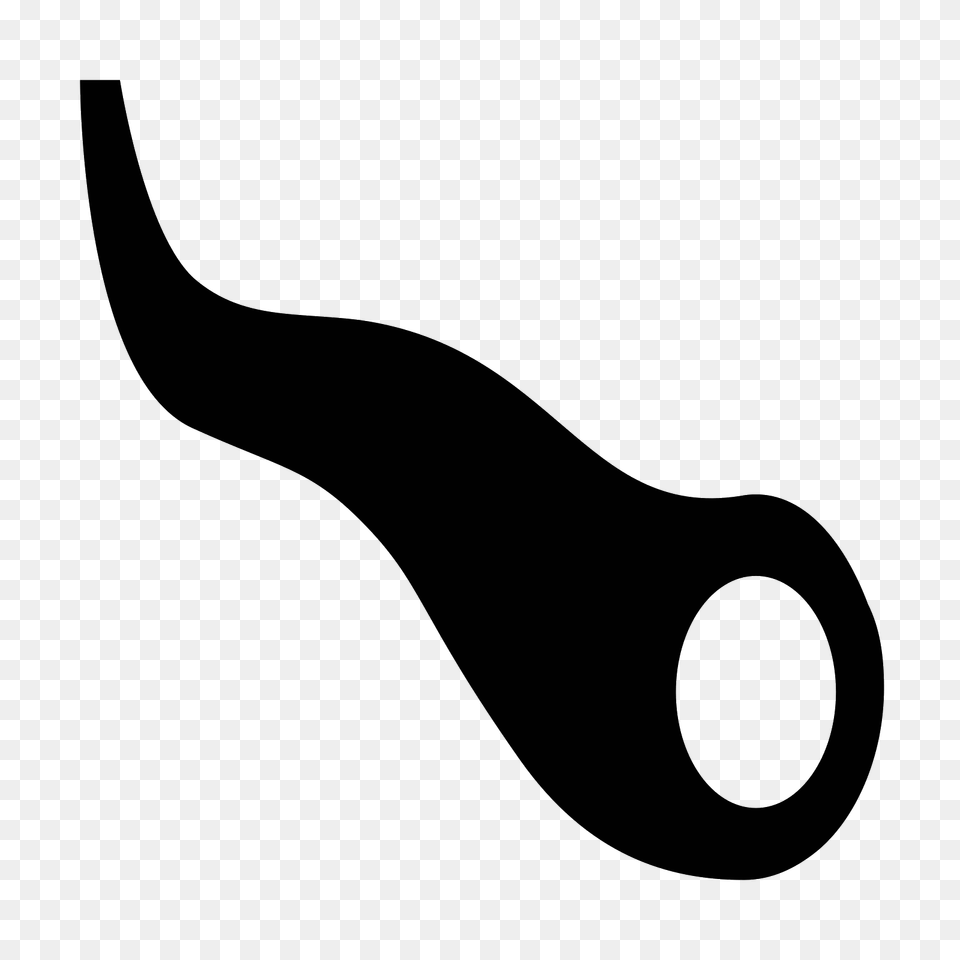 Shofar Icon, Gray Png