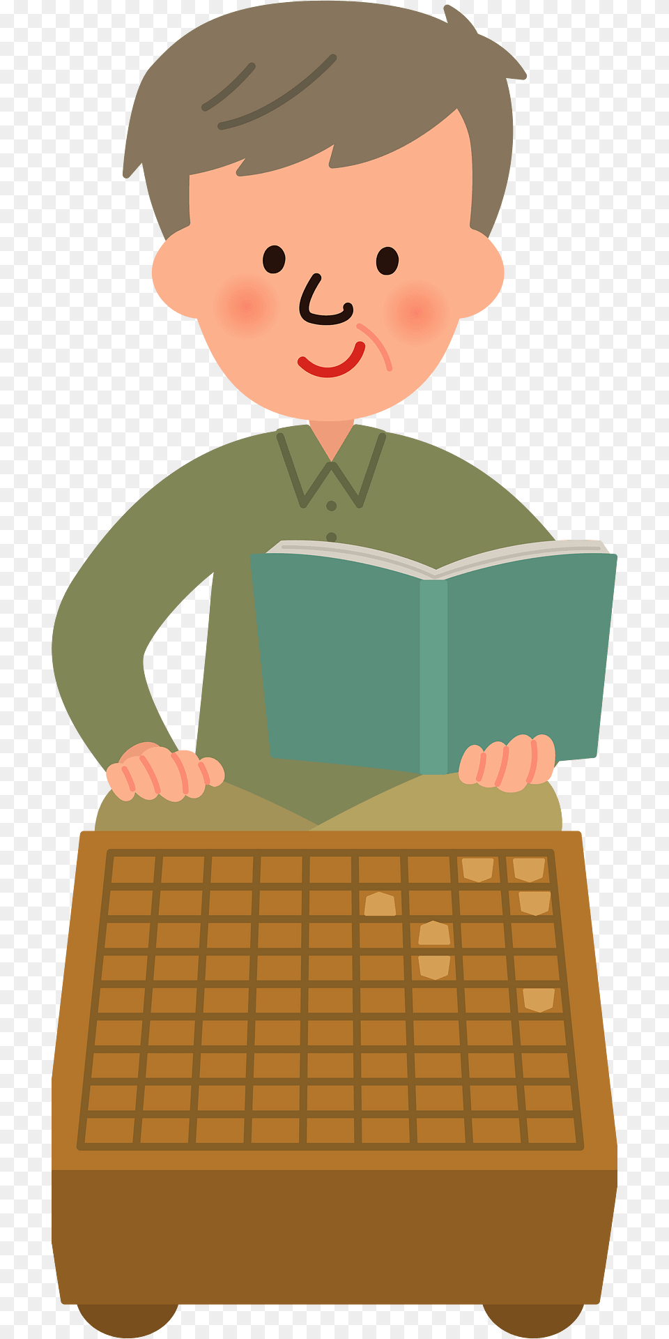 Shogi Japanese Chess Old Man Clipart, Reading, Computer, Computer Hardware, Computer Keyboard Free Png