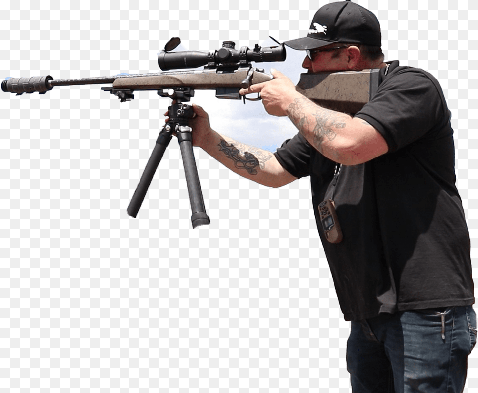 Shoot Rifle, Weapon, Firearm, Gun, Person Png Image