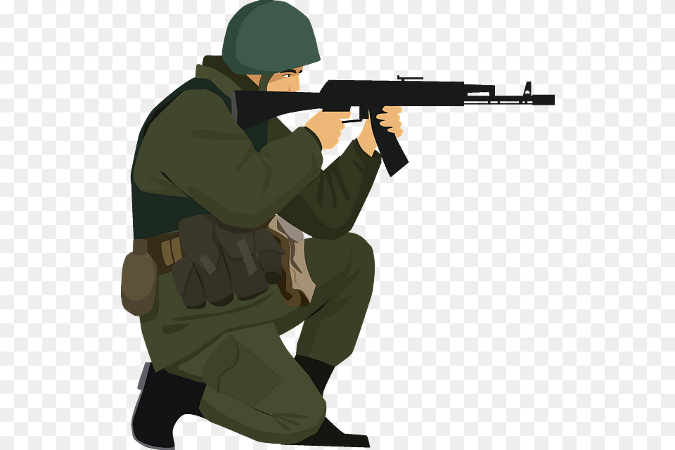 Shoot Rifle, Weapon, Firearm, Gun, Person Free Png Download