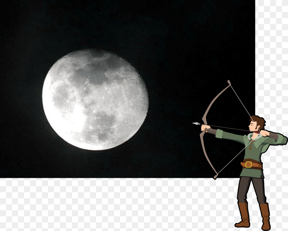 Shoot The Moon Moon, Nature, Outdoors, Night, Astronomy Free Transparent Png