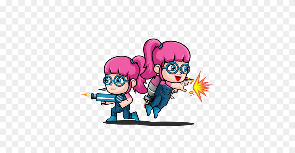 Shooter Clipart Crouch, Book, Comics, Publication, Baby Free Png