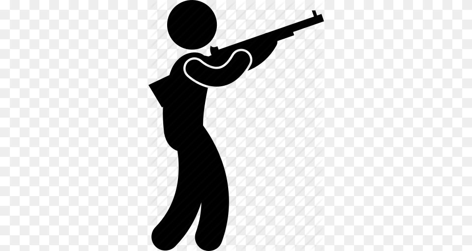 Shooter Clipart Hunter, Silhouette, Firearm, Weapon, Gun Free Transparent Png