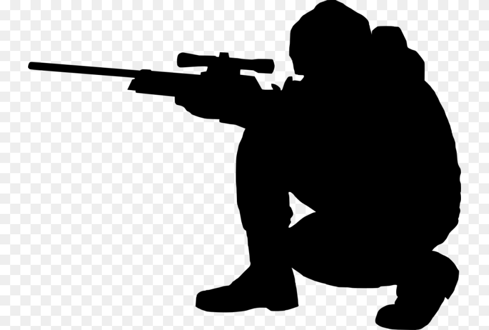 Shooter Clipart Soldier, Gray Png Image