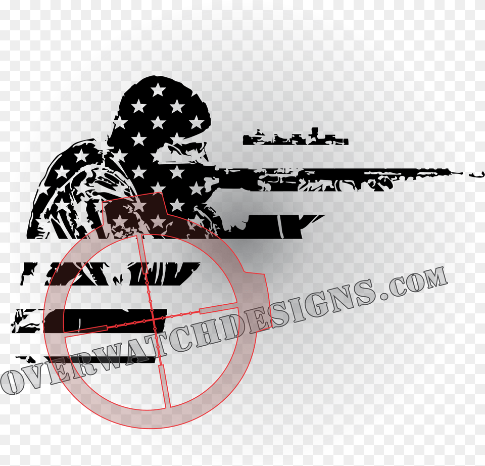 Shooter Stars And Stripes Gallery Rifle Shooting, Firearm, Gun, Weapon, Photography Png