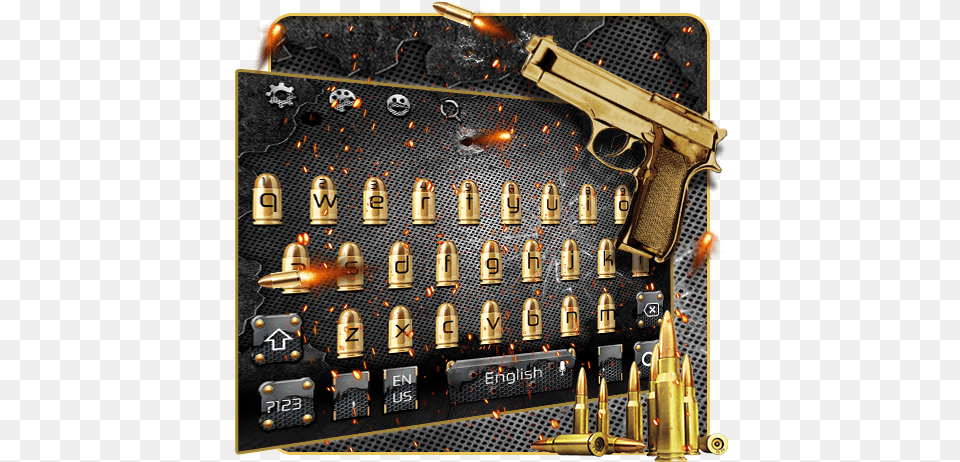 Shooting Gun Keyboard U2014 Lietotnes Pakalpojum Google Play Firearm, Ammunition, Handgun, Weapon, Bullet Free Png