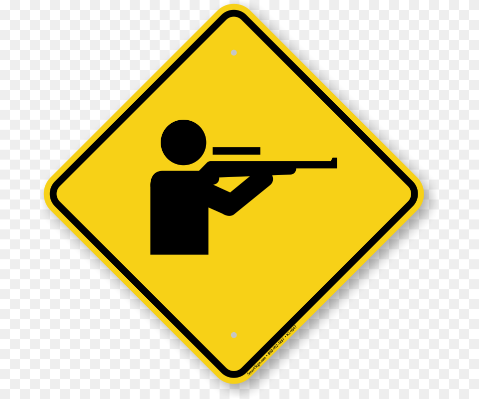 Shooting Range And Gun Signs, Sign, Symbol, Road Sign, Disk Png