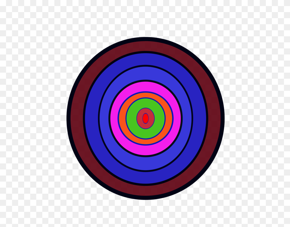 Shooting Sports Target Archery Shooting Target Bullseye Spiral, Coil, Disk Free Png Download