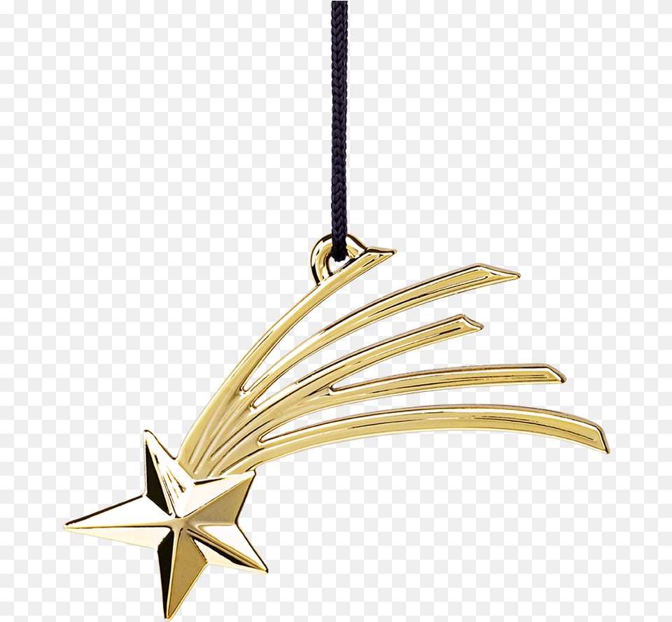 Shooting Star 6 Cm Gold Plated Karen Blixenu2019s Christmas, Accessories, Pendant, Jewelry, Necklace Free Transparent Png