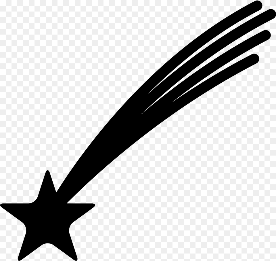 Shooting Star Black, Gray Png