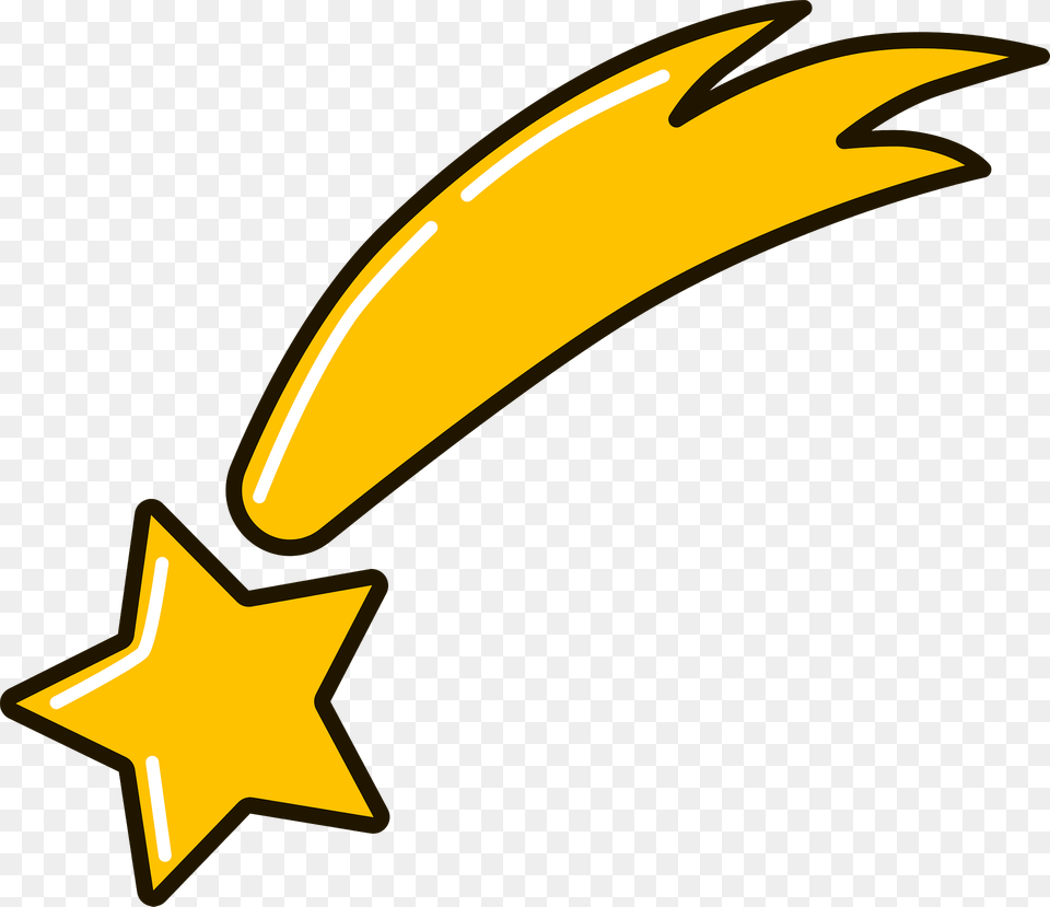 Shooting Star Clipart, Symbol, Star Symbol Free Transparent Png