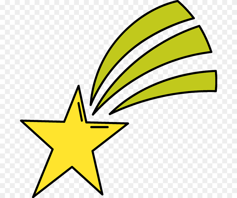 Shooting Star Clipart, Symbol, Star Symbol Free Png Download