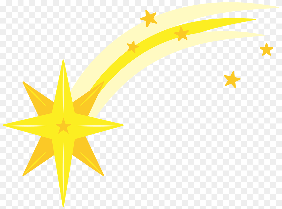 Shooting Star Clipart, Star Symbol, Symbol, Animal, Fish Png Image