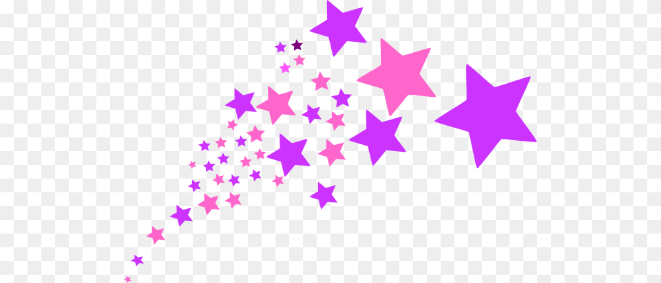 Shooting Star Clipart Purple Stars Clipart, Star Symbol, Symbol, Paper, Animal Free Transparent Png