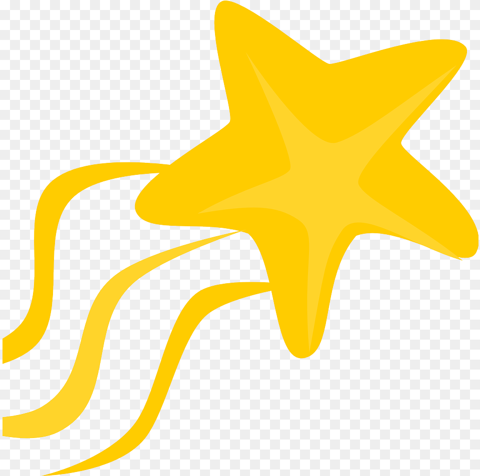Shooting Star Clipart Shooting Star Clipart, Star Symbol, Symbol, Animal, Fish Free Png Download