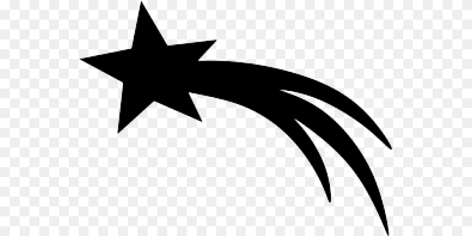 Shooting Star Clipart Silhouette, Star Symbol, Symbol Png