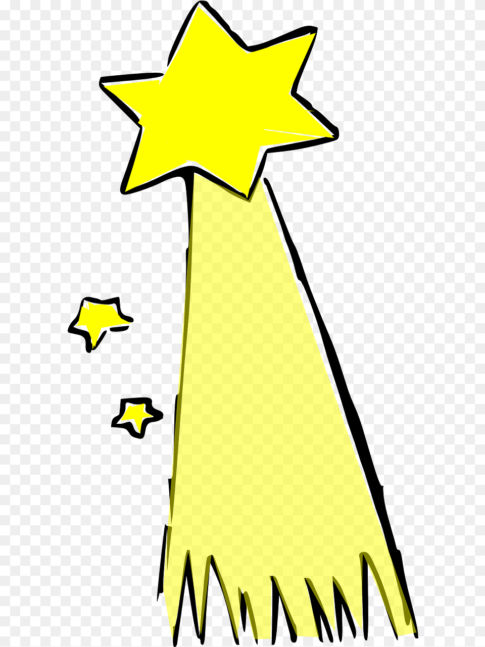 Shooting Star Comet Cartoon Drawing Shooting Star, Symbol, Star Symbol, Cross Free Transparent Png