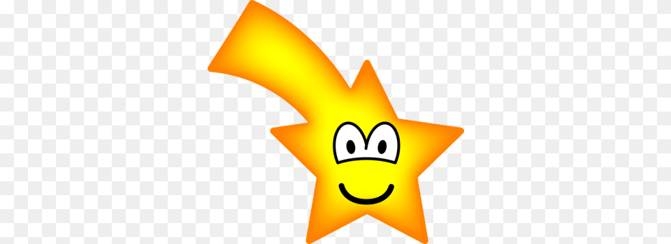 Shooting Star Emoticon Shooting Star Smiley Faces, Symbol, Star Symbol, Person Free Png Download