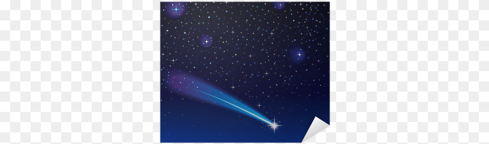 Shooting Star Going Across A Starry Sky Nova, Nature, Outdoors, Astronomy, Outer Space Free Png Download