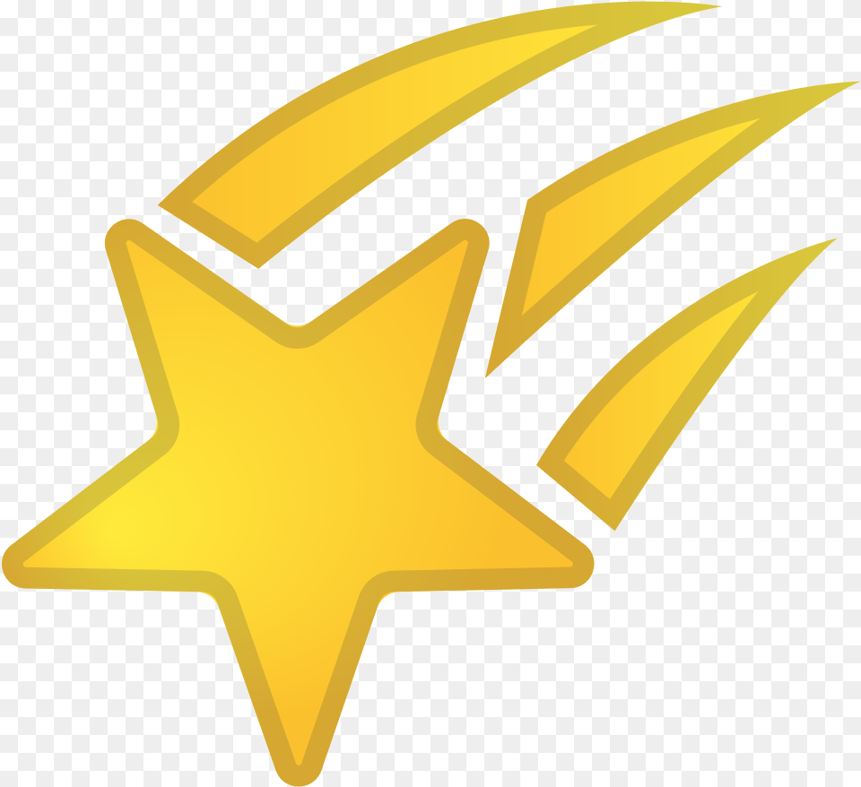 Shooting Star Icon Clip Shooting Star Emoji Transparent, Symbol, Star Symbol Free Png Download