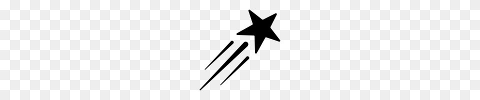 Shooting Star Icons Noun Project, Gray Png Image