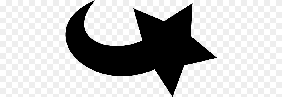 Shooting Star Outline Shooting Star Logo Black And White, Gray Png Image