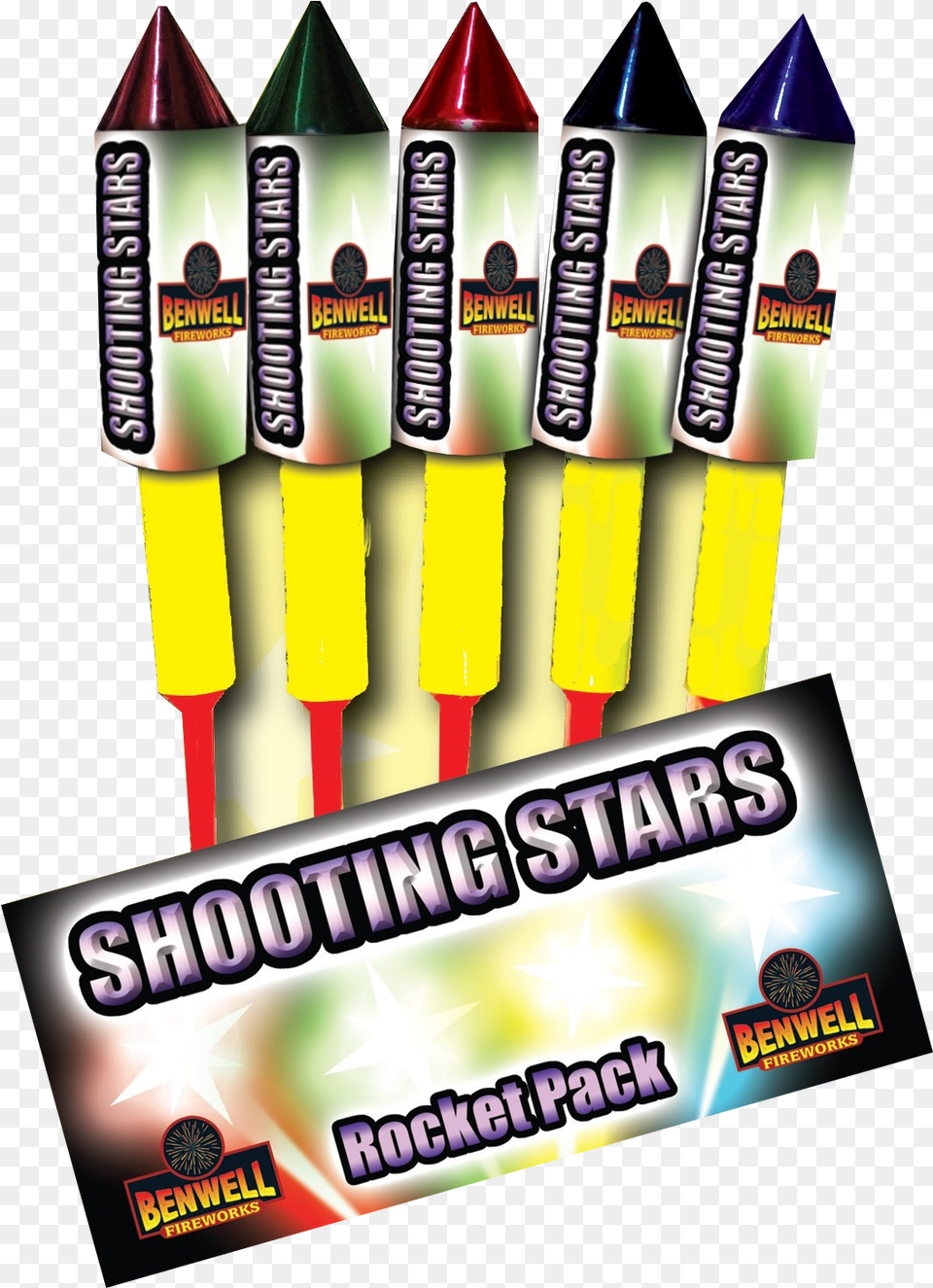 Shooting Star Rocket Pack Label Png Image