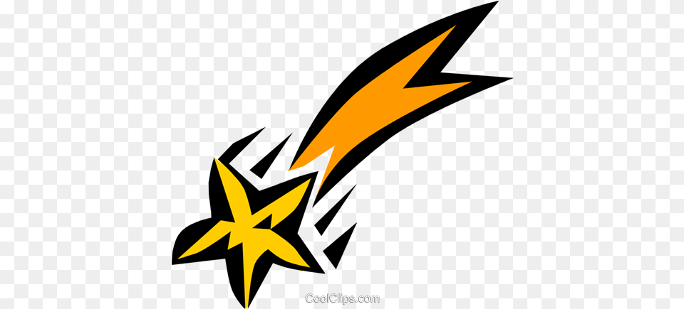 Shooting Star Royalty Free Vector Clip Art Illustration Shooting Star, Star Symbol, Symbol, Animal, Fish Png Image