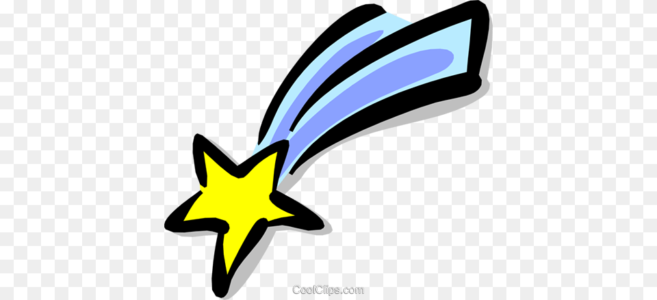 Shooting Star Royalty Vector Clip Art Illustration, Star Symbol, Symbol, Animal, Fish Free Transparent Png