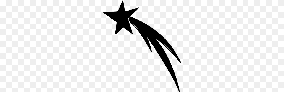 Shooting Star Shooting Stars, Gray Free Png Download