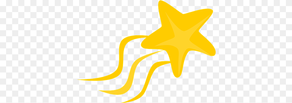 Shooting Star U0026 Meteor Vectors Pixabay Star Clipart, Star Symbol, Symbol, Animal, Fish Free Png Download