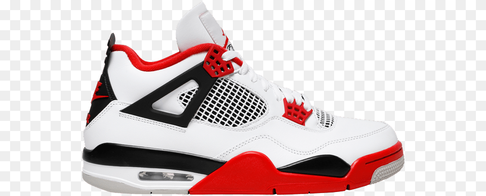 Shop All Sneakers Goat Air Jordan 4 Fire Red, Clothing, Footwear, Shoe, Sneaker Free Transparent Png