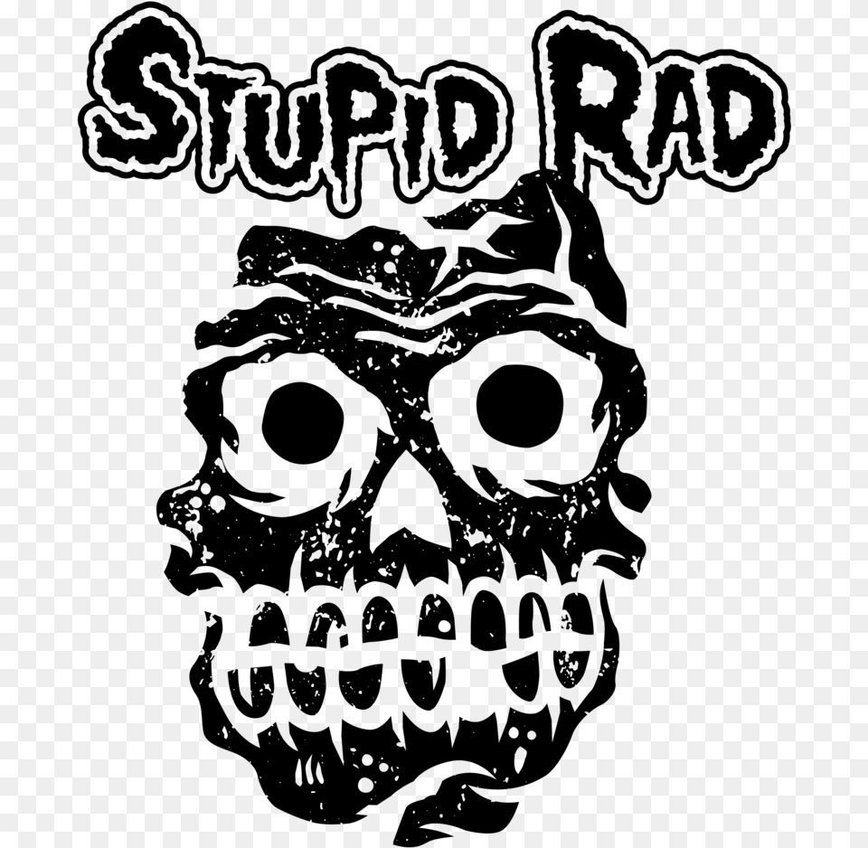 Shop All Stupid Rad Branded Merch Illustration, Gray Png