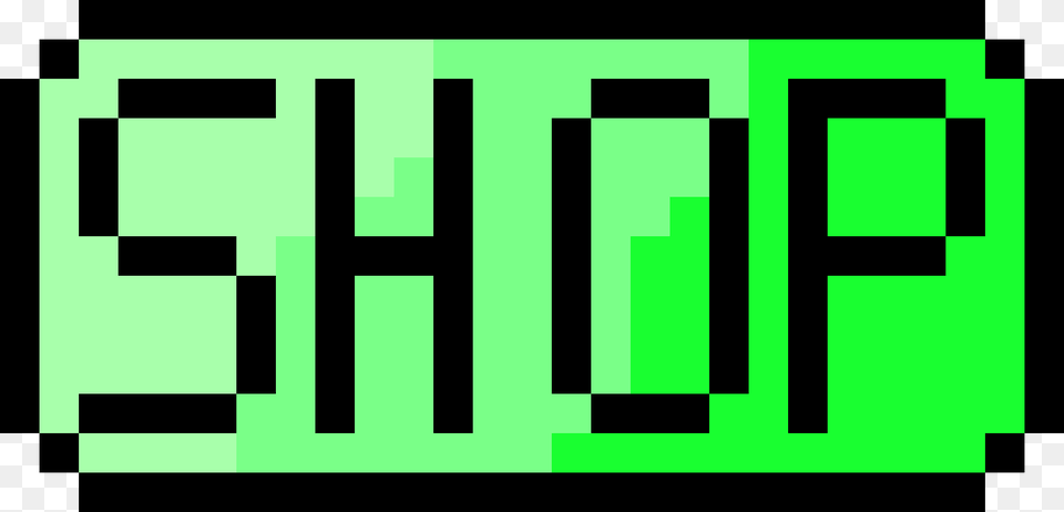 Shop Button Shop Button Pixel Art, Green, Scoreboard, Text Free Png Download