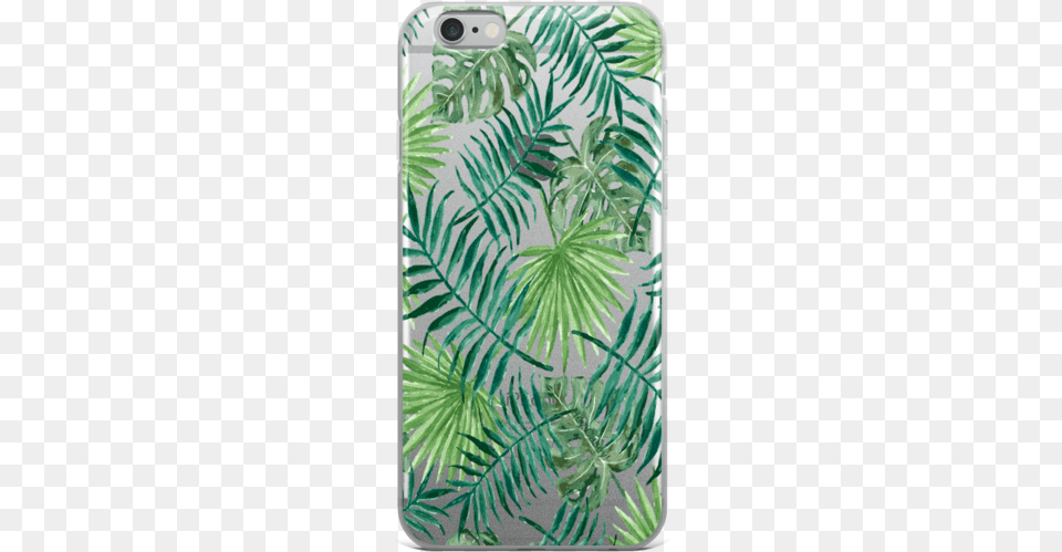 Shop Chic Green Palm Leaves Iphone Case Created By Organic Goodness Vegan Recipes, Electronics, Mobile Phone, Phone, Plant Free Png Download