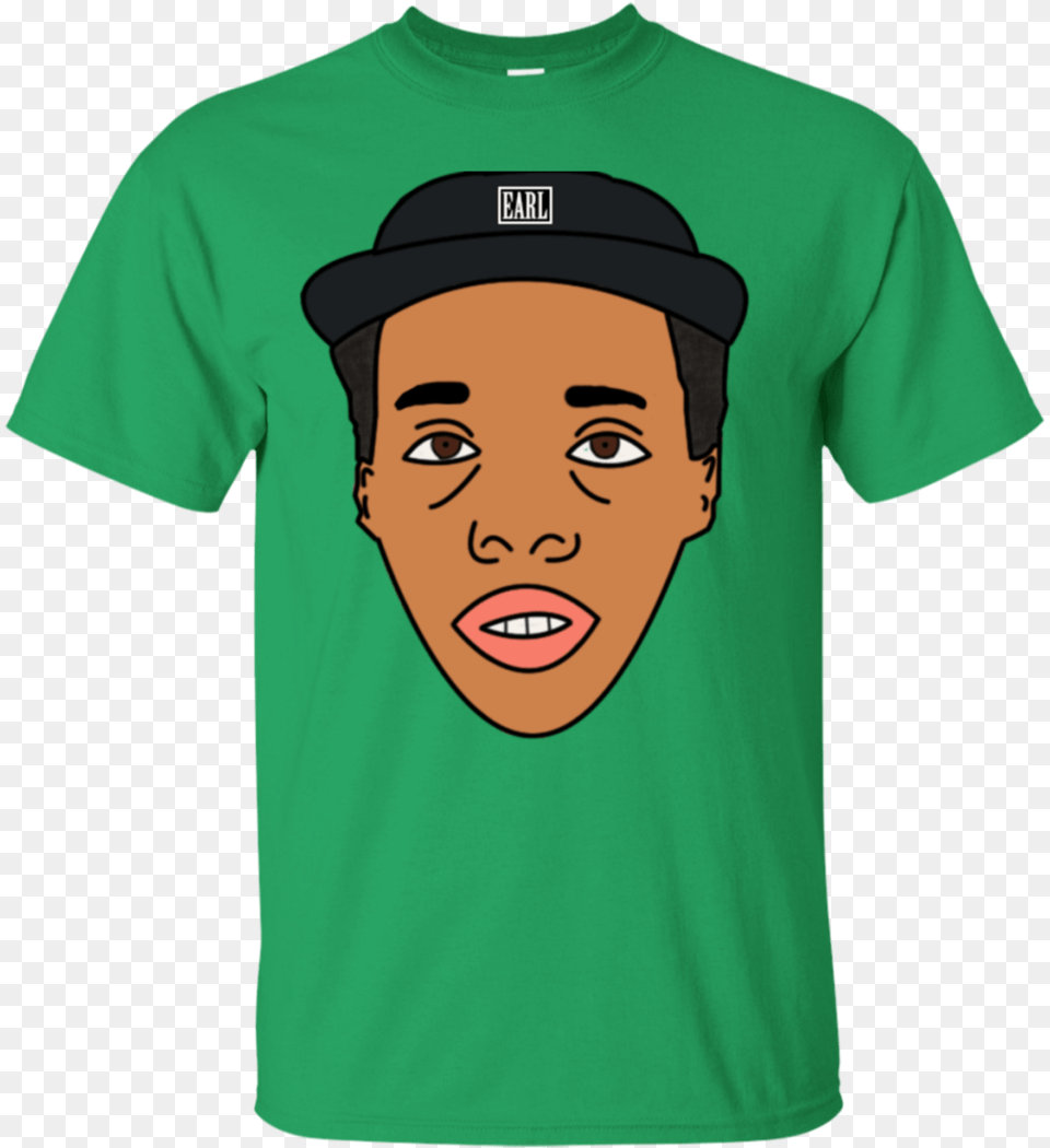 Shop From 1000 Unique Earl Sweatshirt T Shirt Shirt, Clothing, T-shirt, Face, Head Free Png Download