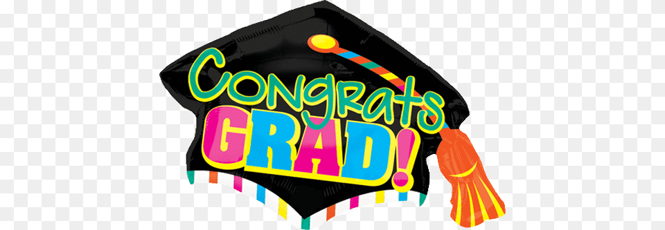 Shop Giant Congrats Grad Graduation Cap Balloon, Toy, Kite Png Image