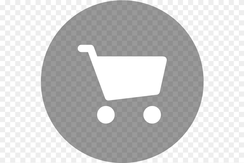 Shop Hungry Twitter Icon Round Grey Full Size Household Supply, Shopping Cart Free Png Download